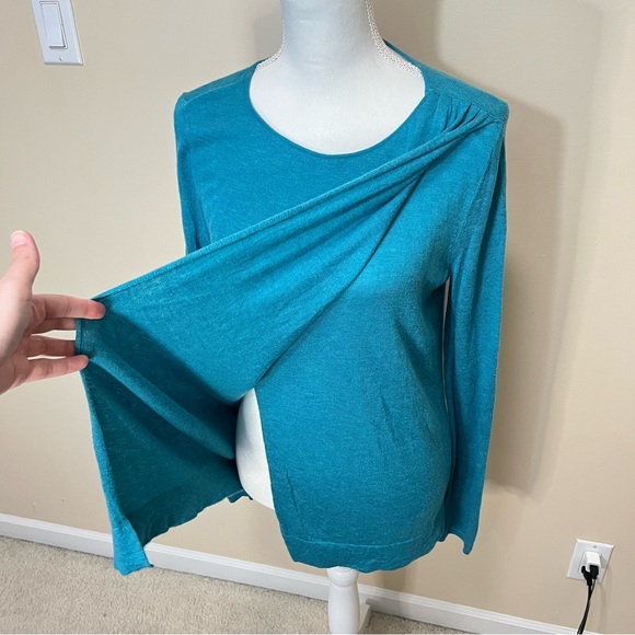 The Limited Wrap Front Merino Blend Sweater - Picture 3 of 11
